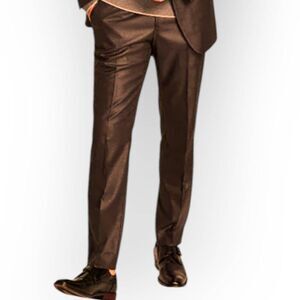 Kenneth Cole Reaction Mens Pants sx 33x30 Techni-Cole Brown Sharkskin Straight S